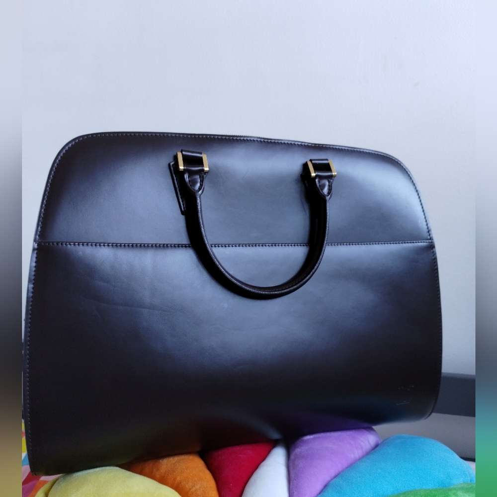 Louis Vuitton Sorbone Leather Briefcase Brown - Picture 3 of 17